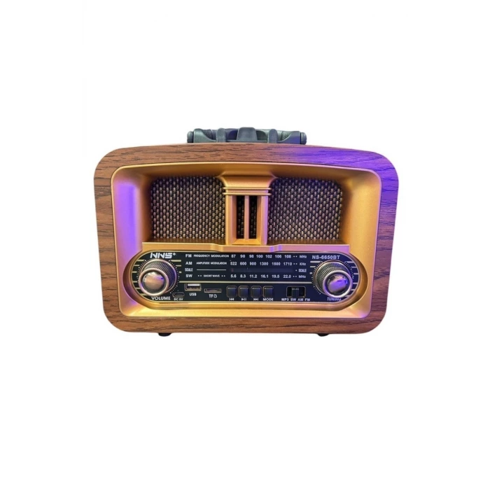 İpek Yıldızı® Taşınabilir Klasik AM/FM/SW  Retro Ev Radyo USB ile Şarj Olabilen Retro Radyo