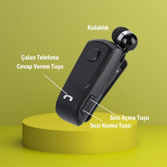İpek Yıldızı® Telefon Bağlantılı Makaralı Kulaklıklı Bluetooth Kulaklık