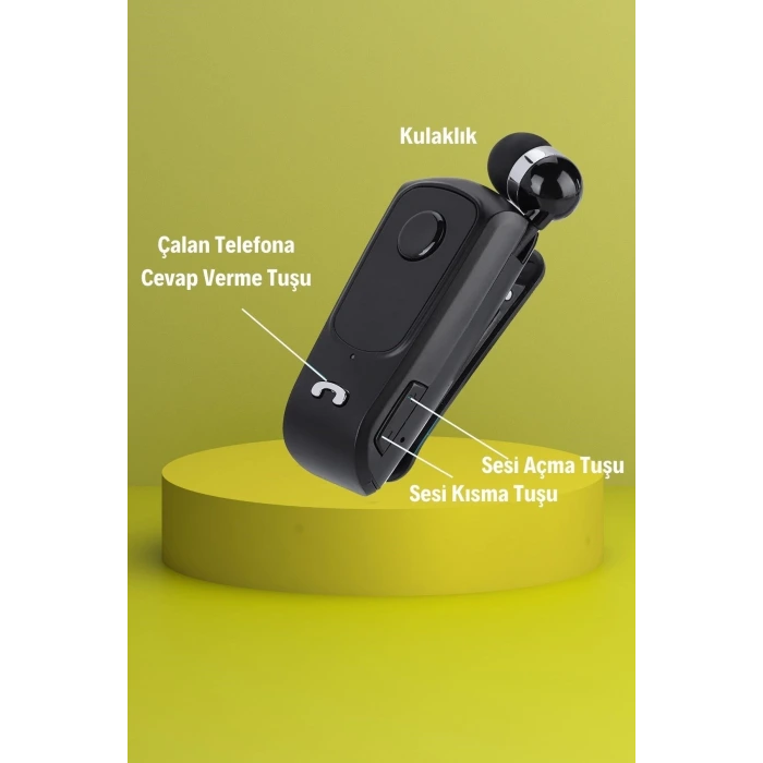 İpek Yıldızı® Telefon Bağlantılı Makaralı Kulaklıklı Bluetooth Kulaklık