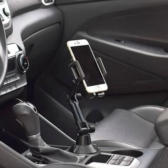İpek Yıldızı® Teleskopik Araç Bardak Yerine Giren Telefon Tutucu