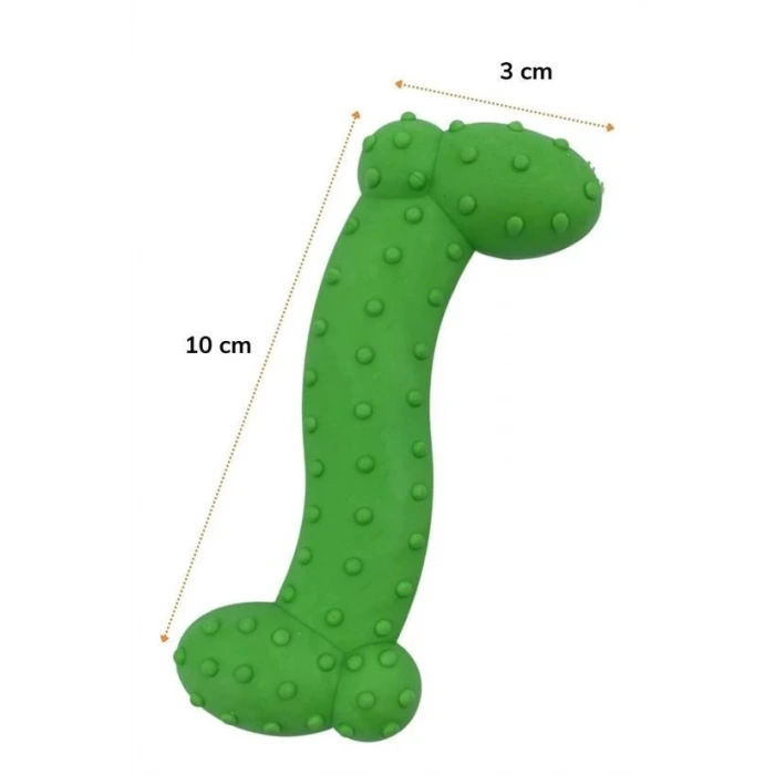 İpek Yıldızı® Tiny Kemik Oyuncağı Tırtıklı Yüzey Küçük Kemik Plastik Köpek Oyuncağı