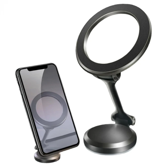 İpek Yıldızı® Tüm Telefonlarla Uyumlu Manyetik Araç Telefonu Tutacağı Katlanır 360 Derece Dönen Telefon Standı