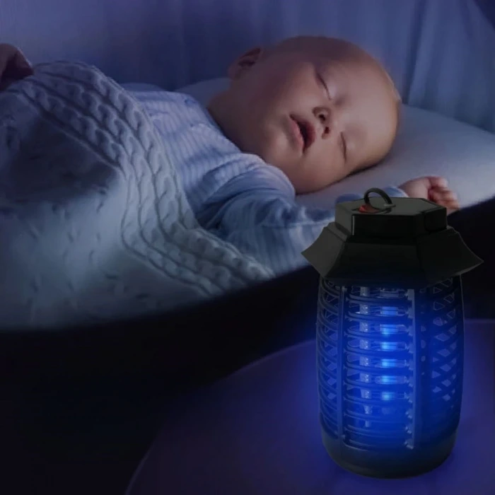 İpek Yıldızı® Tutma ve Asma Saplı Ledli Sinek Makinası 2W Sinek Öldürücü UV Mor Işıklı Aparat