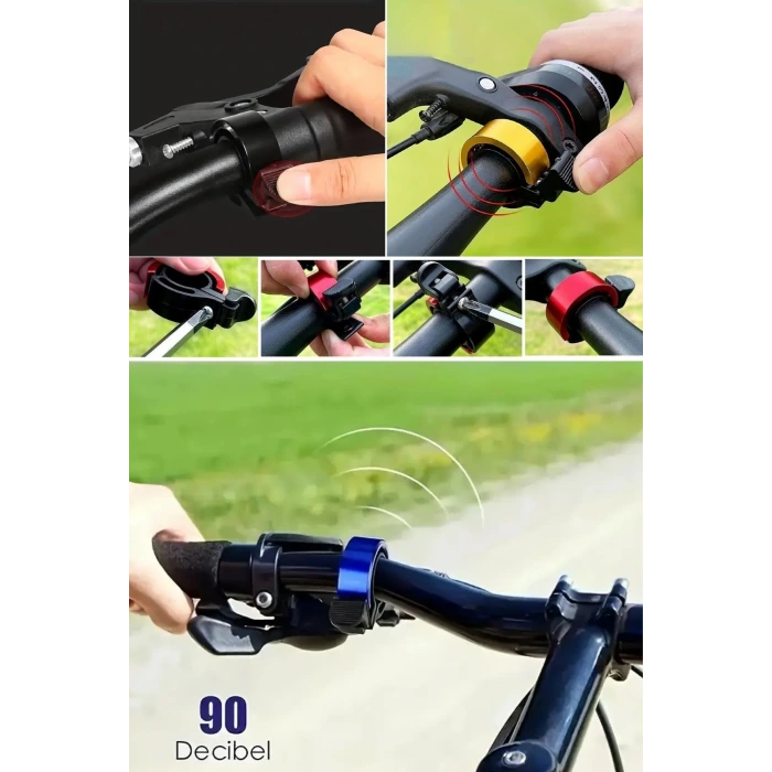 İpek Yıldızı® Ultra-Yüksek Sesli Alüminyum Alaşımlı Bisiklet Zili