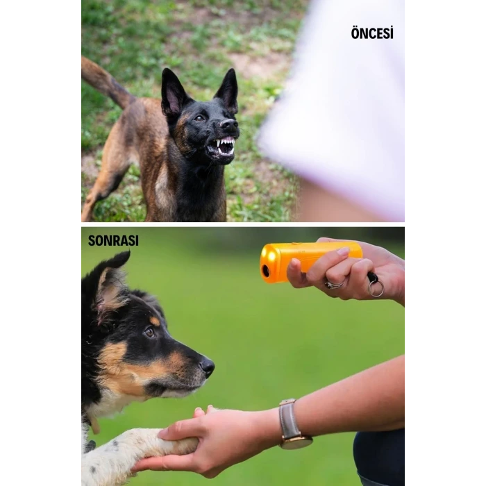 İpek Yıldızı® Ultrasonik Köpeksavar Köpek Kovucu Köpek Kornası Eğitim Cihazı