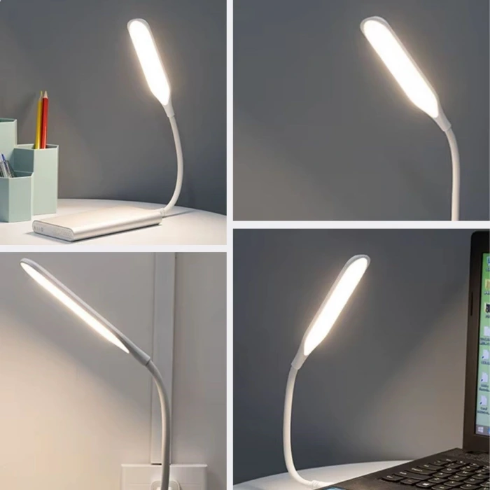 İpek Yıldızı® USB Girişli 14 Ledli 3 Kademeli Dokunmatik Masa/Kitap Okuma Lambası Ledi Beyaz