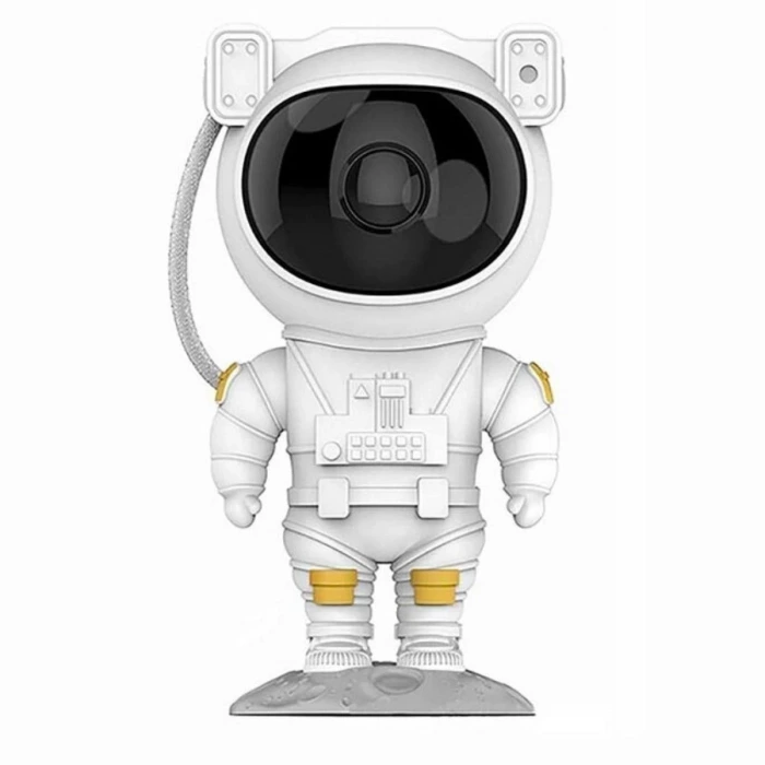 İpek Yıldızı® Uzaktan Kumandalı ve Zamanlayıcılı Farklı Renk Işık Modlu Astronot Projektör Gece Lambası