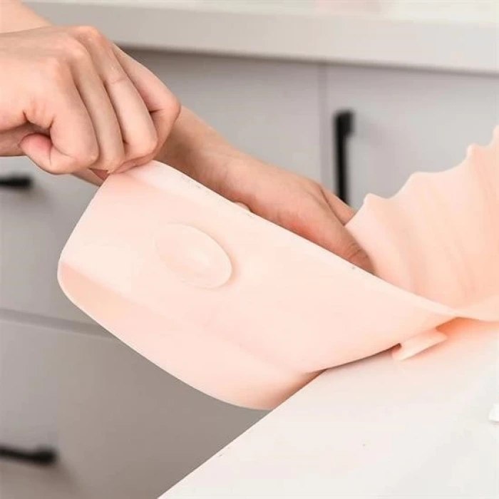 İpek Yıldızı® Vantuzlu Kauçuk Sıvı Su Sızdırmaz  Mutfak Banyo Duş Bariyeri Lavabo Kenar Tutucu Set