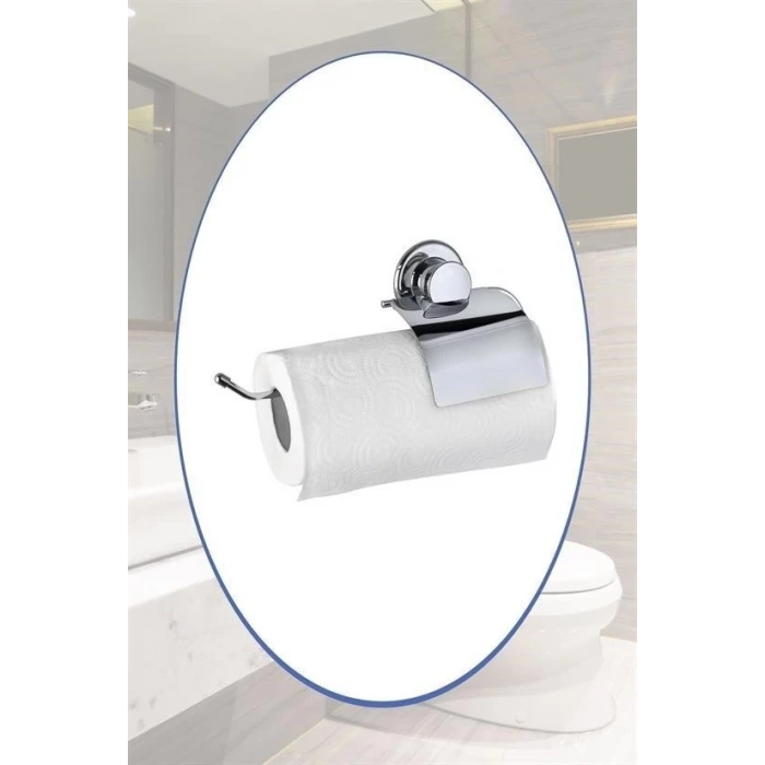 İpek Yıldızı® Vantuzlu Yapışkanlı Kağıt Havluluk Rulo Havlu Tutacağı Askısı