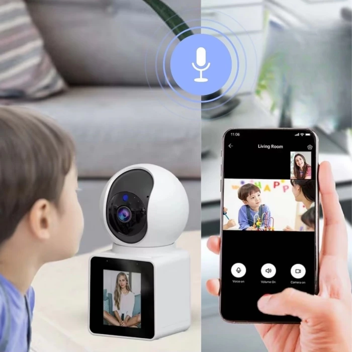 İpek Yıldızı®  Wifi Bağlantılı Görüntülü Görüşme Sağlayabilen Ev Tipi Güvenlik Kamerası