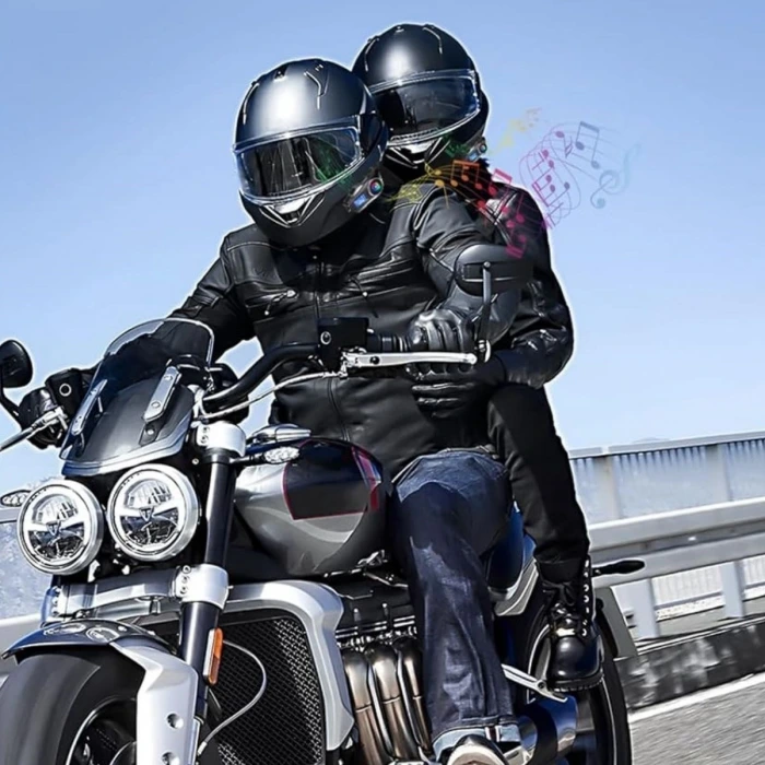 İpek Yıldızı® Y20 Motorsikletler İçin Kablosuz Bluetooth Kulaklıklı – Suya Dayanıklı, Uzun Ömürlü Batarya, Gürültü Engelleme Özellikli Kask Kulaklığı