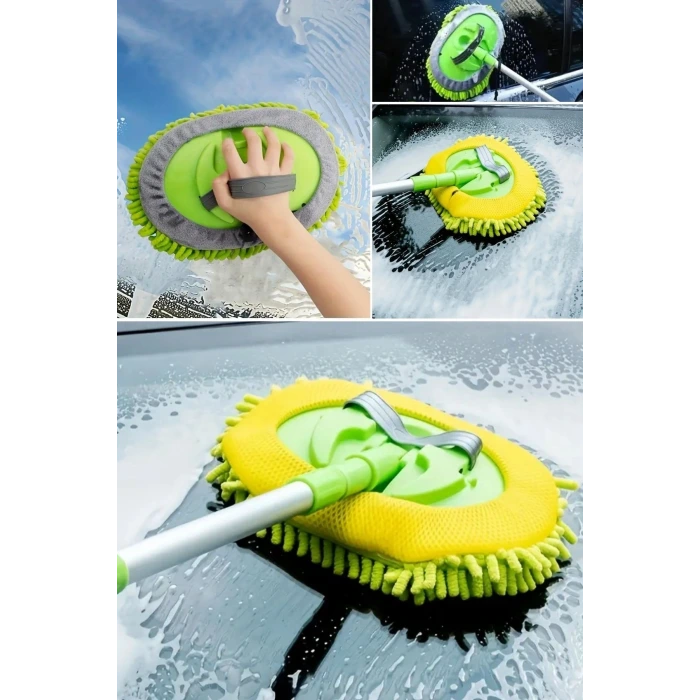 İpek Yıldızı® Yedek Mikrofiber Bezli Oto Yıkama Mop Seti