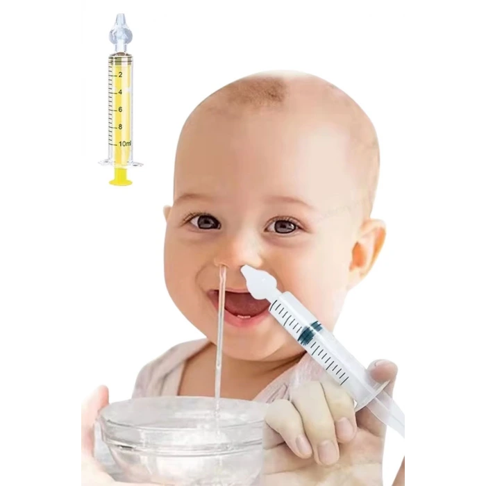 İpek Yıldızı® Yeniden Kullanılabilir, Manuel Burun Temizleyici 10ml Kapasiteli Burun Açıcı Şırınga