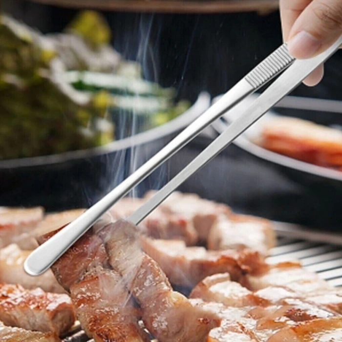 İpek Yıldızı®  Yiyecek Servis Maşası Air Fryer  Master Chef Şef Cımbızı Et Kızartma Barbekü Aleti 30 Cm