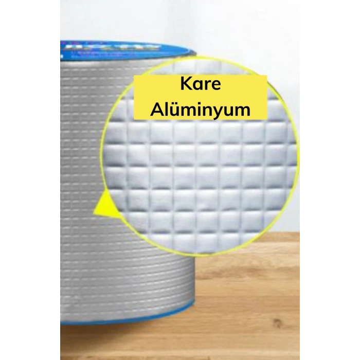 İpek Yıldızı® Yüksek Sıcaklık Dayanan Su Geçirmez Çatı Boru Duvar Çatlak Onarıcı Yapışkan Bant Folyo 5 cm