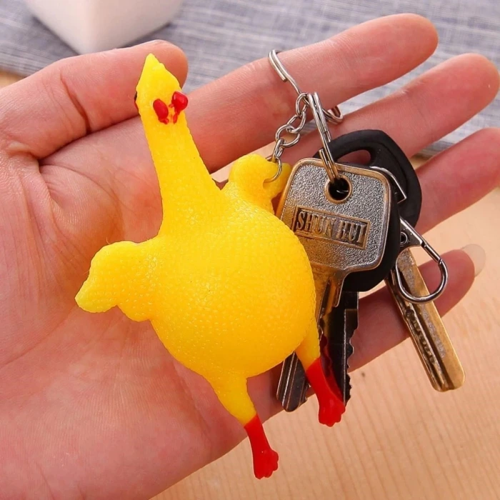 İpek Yıldızı® Yumurtlayan Eğlenceli Tavuk Anahtarlık