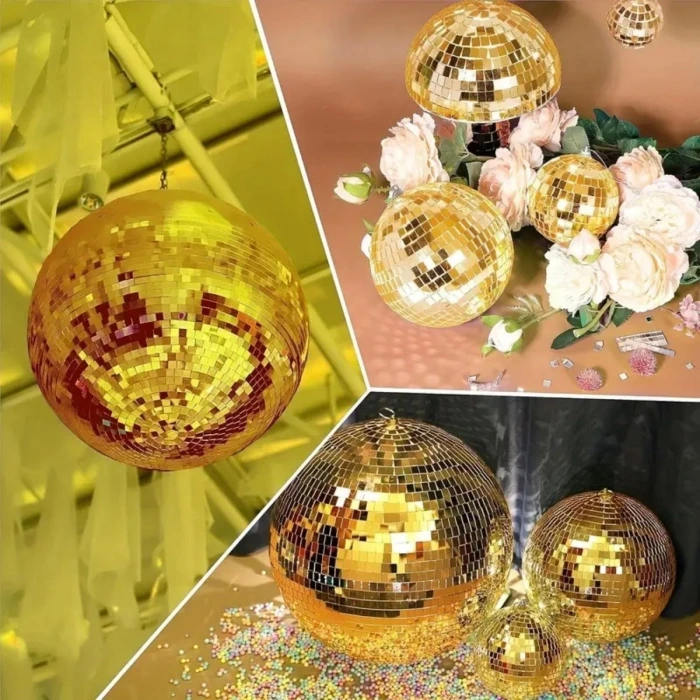 İpek Yıldızı®1 Metre Uzunluğunda Gold Renk Aynalı Mozaik Taşlı Dekor Bandı 4 cm x 1 mt