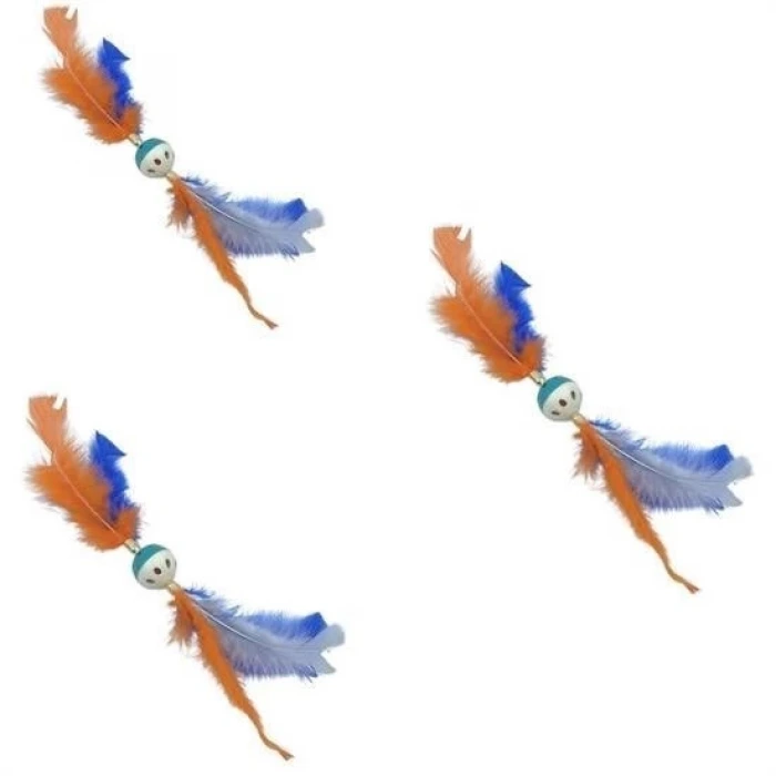 İpek Yıldızı®Tüylü PüsküllüKedi OyuncağıDikkat Çekici Renkli Sevimli Evcil Hayvan Oyuncağı