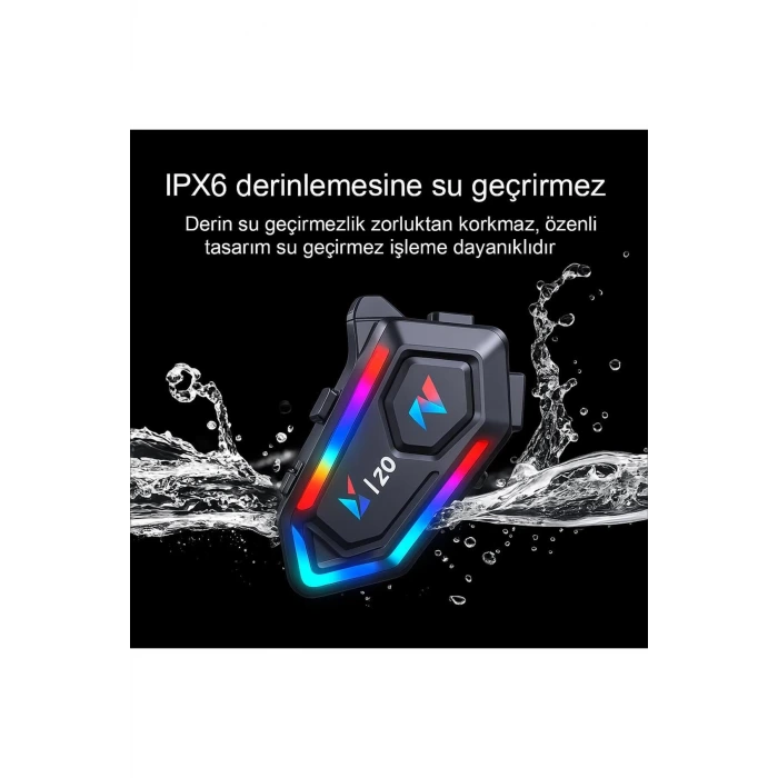 IPX6 Su Geçirmez 5.3 Motosiklet İnterkom: 1000mAh Batarya ile Uzun Yolculuklar