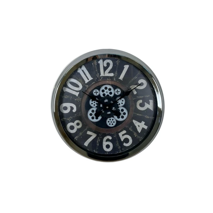 Iron Legacy Krom 60 Cm Çarklı Duvar Saati