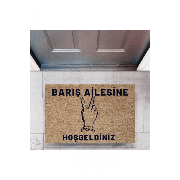 Kapı Önü Paspası Dekoratif Dijital Baskı Kişiye Özel P-2447