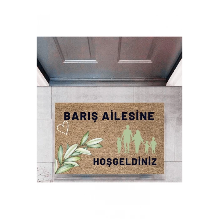 Kapı Önü Paspası Dekoratif Dijital Baskı Kişiye Özel P-2450