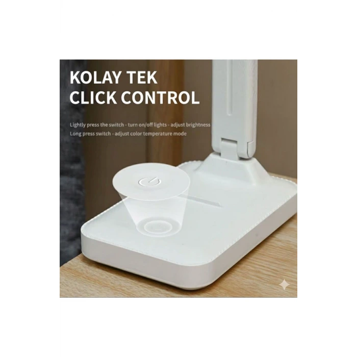 Katlanabilir Dokunmatik Kontrollü Göz Dostu Akıllı LED Masa Lambası – Enerji Tasarruflu