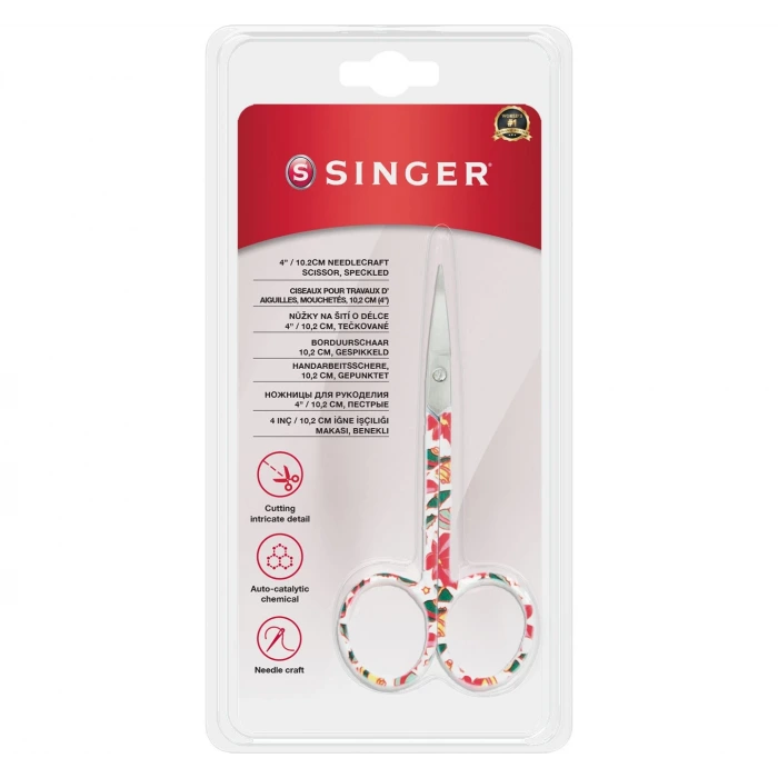 Kıvrık Uçlu Renkli Nakış Makası (4")