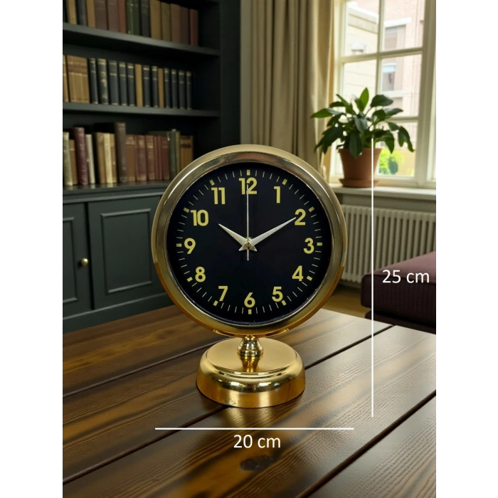 Klas Gold 25 x 20 Cm Metal Masa Saati