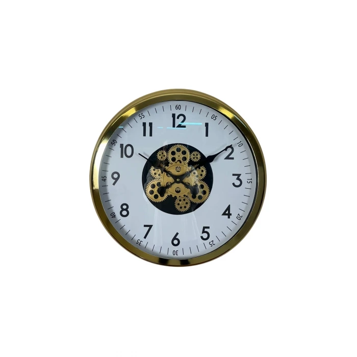 Klasik Gold 60 Cm Çarklı Duvar Saati