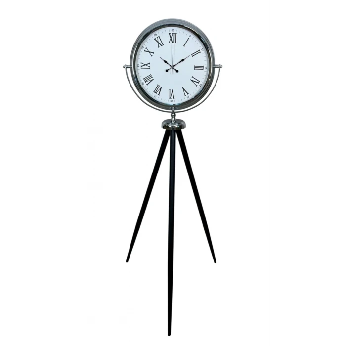 Krom Asalet Tripod Ayaklı Saat