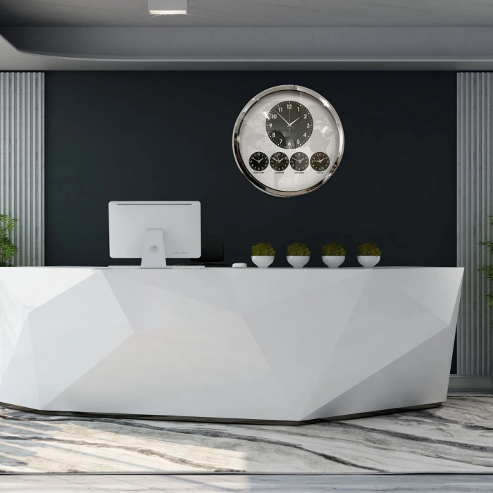 Krom Şık 52 Cm Dünya Saati