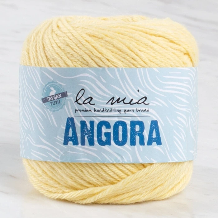 La Mia Angora 50gr Sarı El Örgü İpi - L124 - 33796