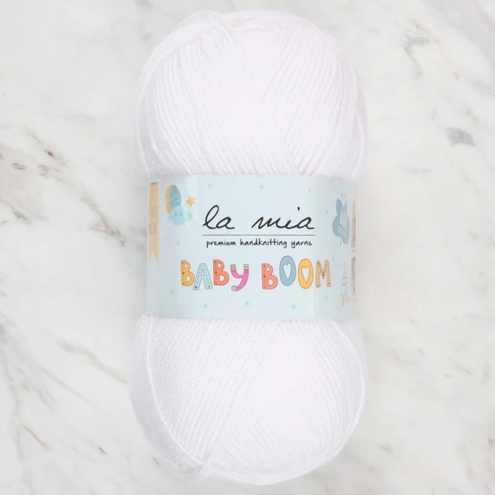 La Mia Baby Boom Beyaz El Örgü İpi - 10 - 34118