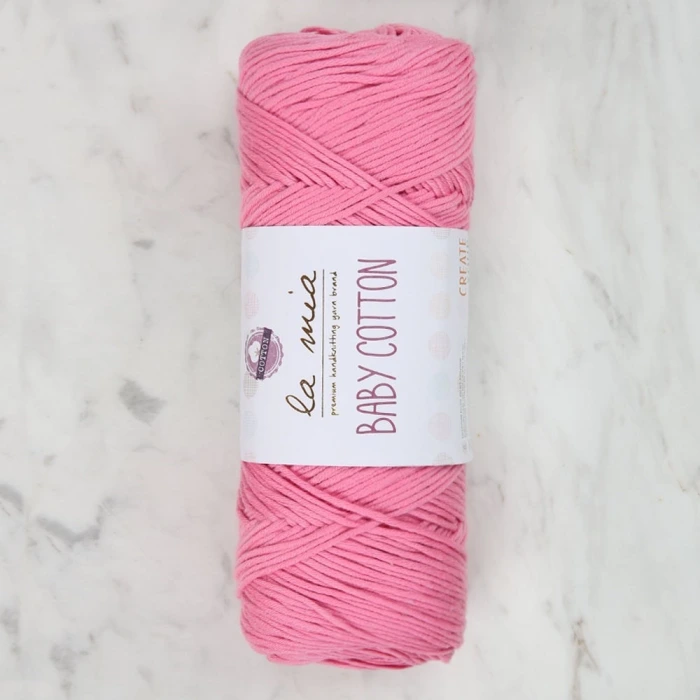 La Mia Baby Cotton Pembe El Örgü İpi - L046 - 33645