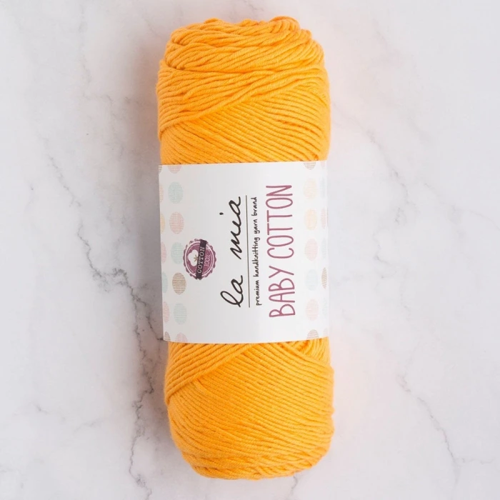 La Mia Baby Cotton Turuncu El Örgü İpi - L037 - 33652