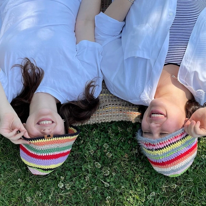 La Mia Linen Cotton Açık Pembe El Örgü İpi - L185 - 33875