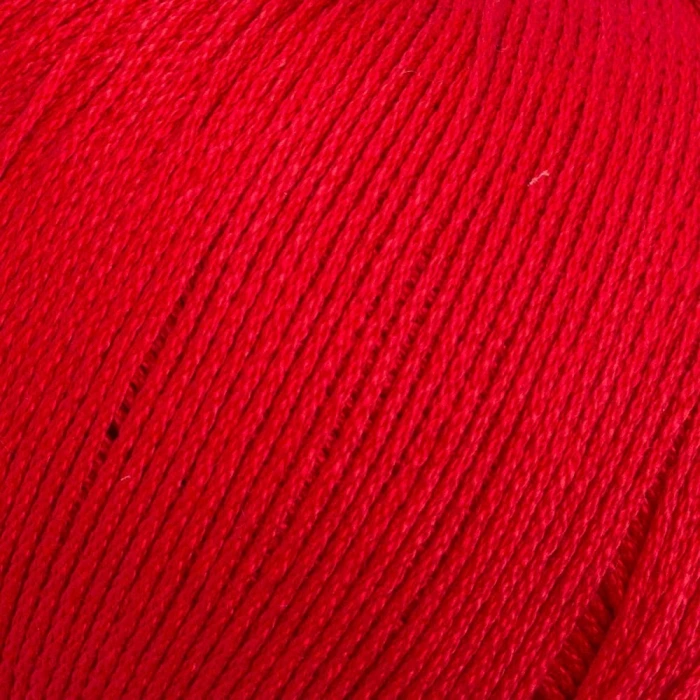 La Mia Lux Mercerized Cotton Kırmızı El Örgü İpi - 19 - 33745