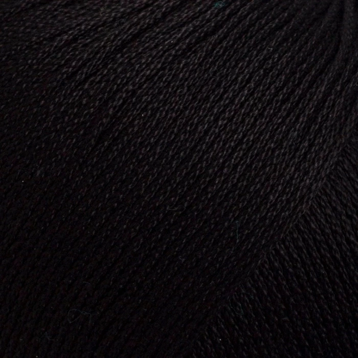La Mia Lux Mercerized Cotton Siyah El Örgü İpi - 1 - 33741