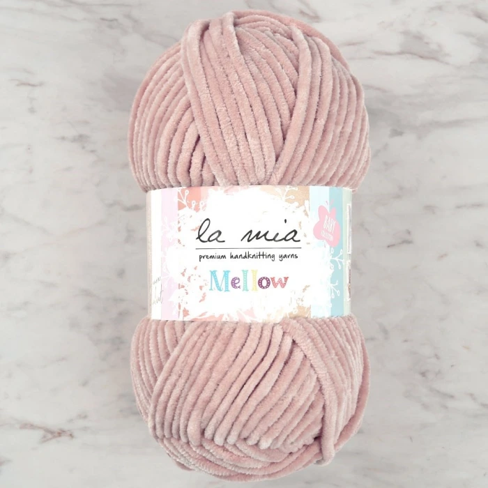 La Mia Mellow Pudra Pembe El Örgü İpi - 924 - 34168