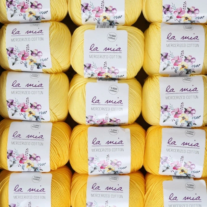 La Mia Mercerized Cotton Kehribar Seti