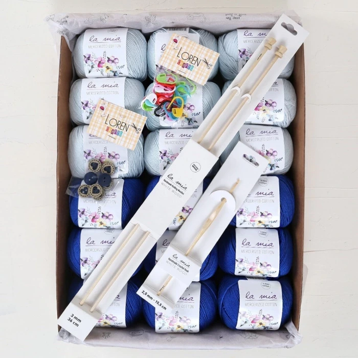 La Mia Mercerized Cotton Safir Seti