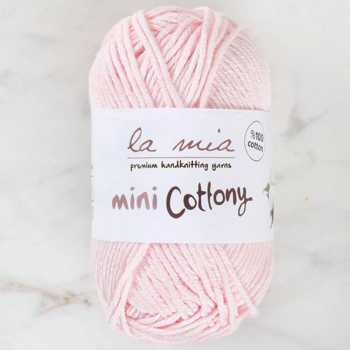 La Mia Mini Cottony 25 gr Pembe Bebek El Örgü İpi