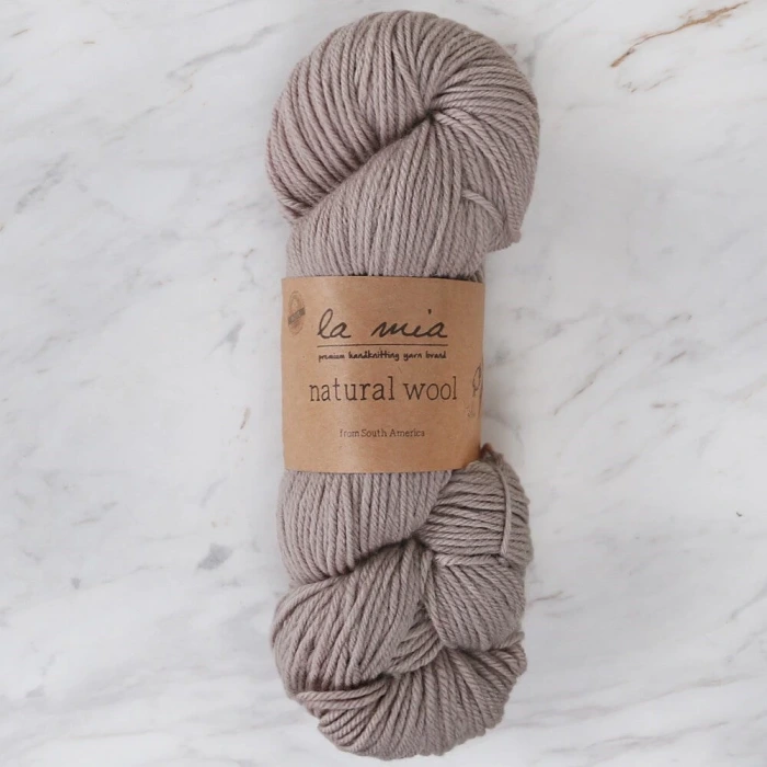 La Mia Natural Wool Bej El Örgü İpi - H3 - 33605