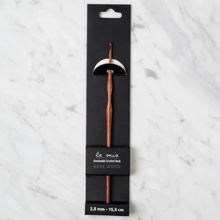 La Mia Rosewood 2.5 mm 15.5 cm Ahşap Yün Tığ