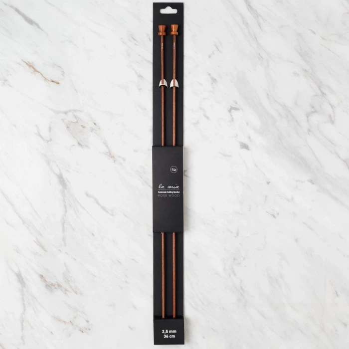 La Mia Rosewood 2.5 mm 36 cm Ahşap Örgü Şişi