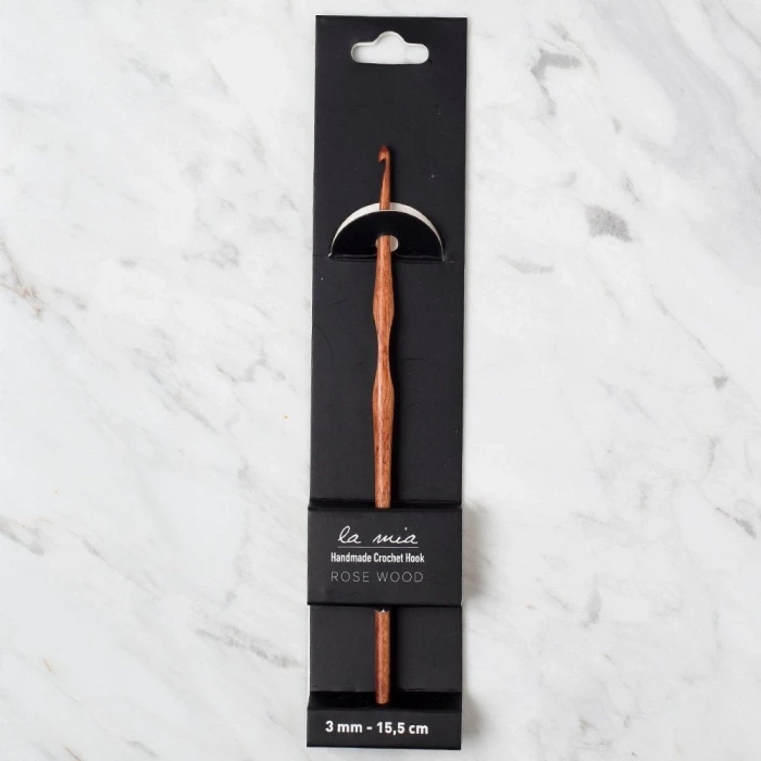 La Mia Rosewood 3 mm 15.5 cm Ahşap Yün Tığ