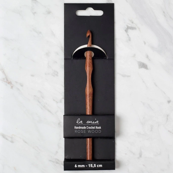 La Mia Rosewood 6 mm 15.5 cm Ahşap Yün Tığ
