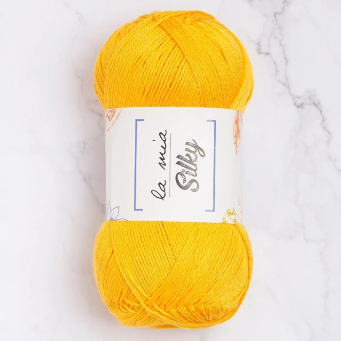 La Mia Silky Hardal Sarı El Örgü İpi - L003 - 33673