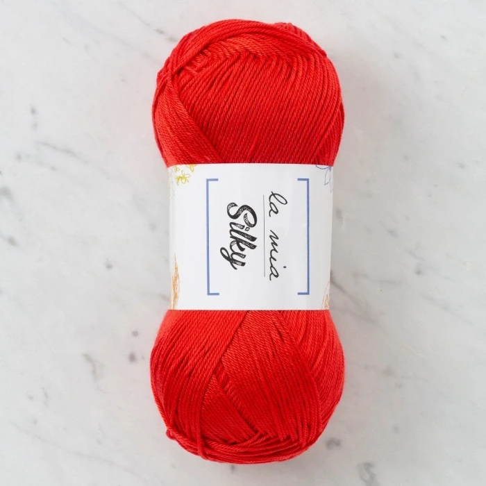 La Mia Silky Kırmızı El Örgü İpi - L004 - 33676